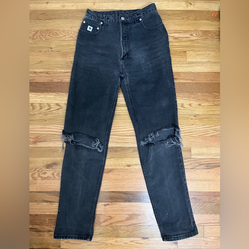 Authentic Rockies Slim Jeanswear Vintage 90s High Waist Jeans 29 Black western